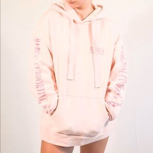 The "BABES SUPPORTING BABES" Big Sister Hoodie | Ballet Slipper XS